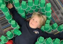 Park Maitland boy with cups